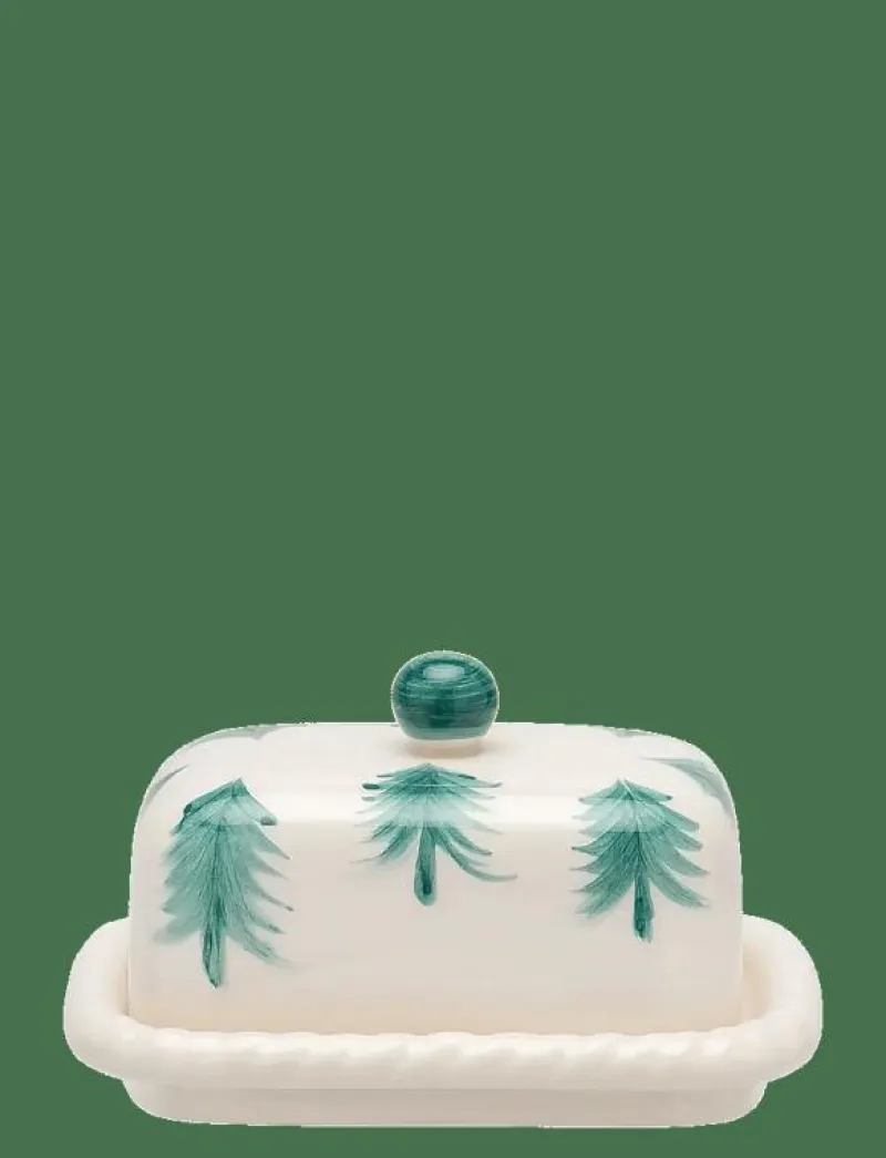 Anna + Nina Christmas Forest Butter Dish - Smörbyttor GREEN New