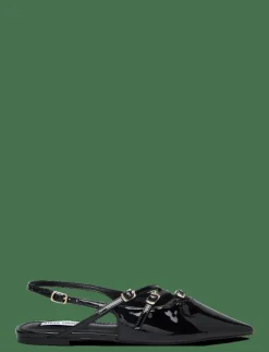 Steve Madden Cianna Sandal - Platta slingbacks BLACK PATENT Clearance