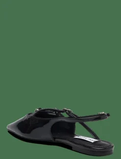 Steve Madden Cianna Sandal - Platta slingbacks BLACK PATENT Clearance