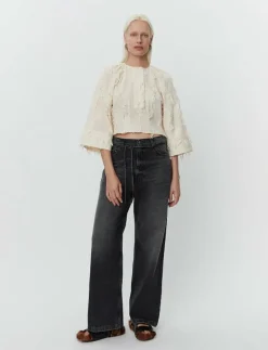 Cilia - Organic Cotton Texture RD - Långärmade blusar|Day Birger et Mikkelsen Sale