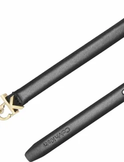 Calvin Klein CK BUCKLE SKINNY BELT 15MM - Skärp BLACK Hot