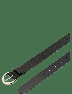 Calvin Klein CLASSIC BUCKLE AOP 30MM - Skärp BLACK PEWTER Sale