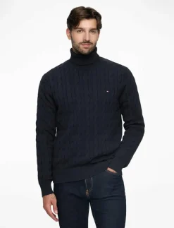 CLASSIC COTTON CABLE ROLL NECK - Polokrage|Tommy Hilfiger Discount