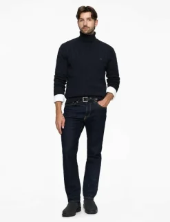 CLASSIC COTTON CABLE ROLL NECK - Polokrage|Tommy Hilfiger Discount