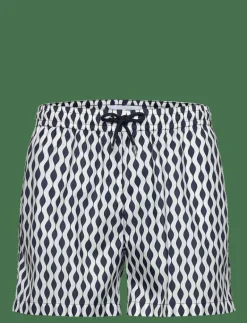 The Resort Co. Classic Swim Shorts - Badbyxor NAVY WAVES