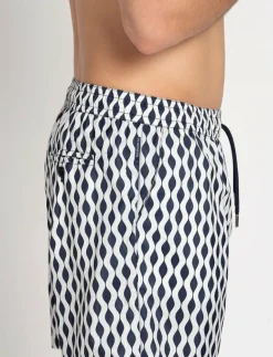 The Resort Co. Classic Swim Shorts - Badbyxor NAVY WAVES