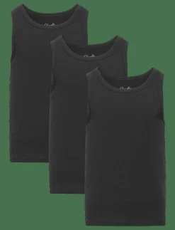 Claudio Boys 3-pack singlet - Ärmlösa SVART Best