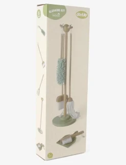 Dantoy CLEANING SET WOOD IN GIFT BOX 6 PARTS - Leksaksverktyg MIXED COLOURS Clearance