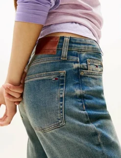 Tommy Jeans CLEO MID BOOTCUT BI5154 - Boot cut Jeans DENIM DARK Clearance