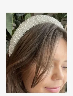 Pipol's Bazaar Coco Beaded Headband - Hårband & Diadem WHITE Sale