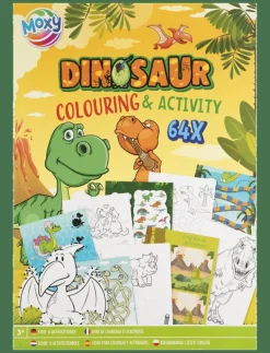 Colouring & Activity Book A4 Dino, 64 pages - Målar- & pysselböcker|Sense New