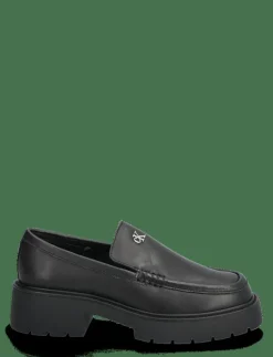 Calvin Klein COMBAT LOAFER HW LTH - Platta skor CK BLACK Hot