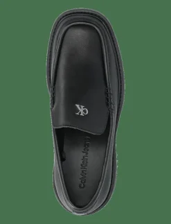 Calvin Klein COMBAT LOAFER HW LTH - Platta skor CK BLACK Hot