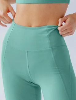 Girlfriend Collective Compressive High-Rise Bike Shorts - Träningstights BLUE SPRUCE Clearance