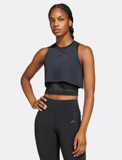 adidas Performance COOL INT. TANK - Underställströjor BLACK Hot