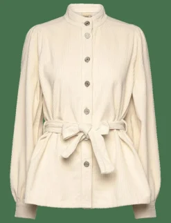 Stella Nova Corduroy shirt with belt - Långärmade VANILLA Online