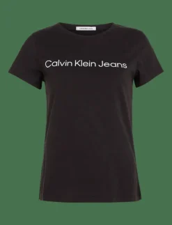 Calvin Klein Jeans CORE INSTIT LOGO SLIM FIT TEE - T-shirts CK BLACK New