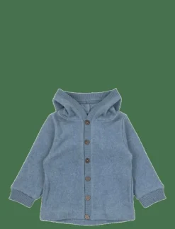 Cotton Fleece Cardigan w Hood - Jackor|mikk-line Online