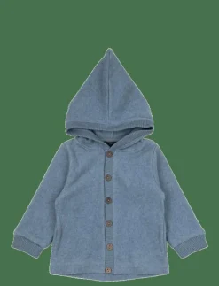 Cotton Fleece Cardigan w Hood - Jackor|mikk-line Online