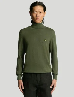 Cotton Merino Turtleneck Jumper - Polokrage|Lyle & Scott