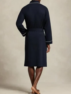 Polo Ralph Lauren Cotton-Blend Jersey Robe - Morgonrock COLLECTION NAVY Outlet