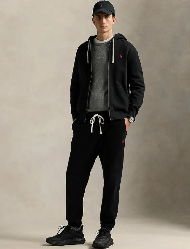 Polo Ralph Lauren Cotton-Blend-Fleece Hoodie - Hoodies POLO BLACK Best