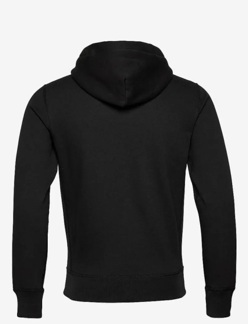 Polo Ralph Lauren Cotton-Blend-Fleece Hoodie - Hoodies POLO BLACK Best