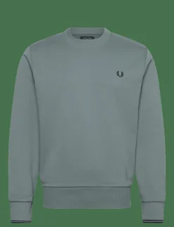 Fred Perry CREW NECK SWEATSHIRT - Sweatshirts STOCKPORTBLU/NVY New