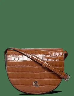 Lauren Ralph Lauren Croc-Embossed Medium Witley Crossbody - Crossbody Bags TOBACCO Discount