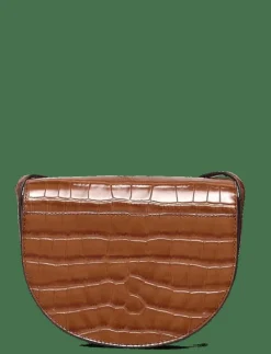 Lauren Ralph Lauren Croc-Embossed Medium Witley Crossbody - Crossbody Bags TOBACCO Discount