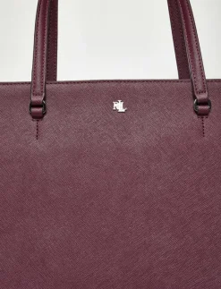 Crosshatch Leather Medium Karly Tote - Shoppers|Lauren Ralph Lauren Hot