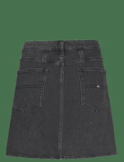 Tommy Jeans CRV MOM UH SKIRT CG4181 - Korta kjolar DENIM BLACK Sale