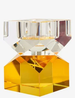 C'est Bon Crystal candle holder - Dekoration YELLOW/CLEAR Outlet
