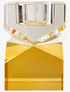 C'est Bon Crystal candle holder - Dekoration YELLOW/CLEAR Outlet
