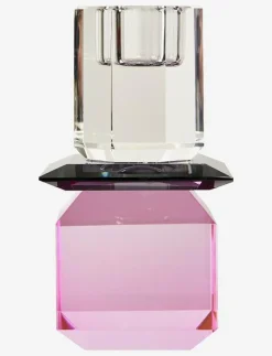C'est Bon Crystal candle holder - Dekoration PINK/GREY/CLEAR Hot
