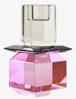 C'est Bon Crystal candle holder - Dekoration PINK/GREY/CLEAR Hot