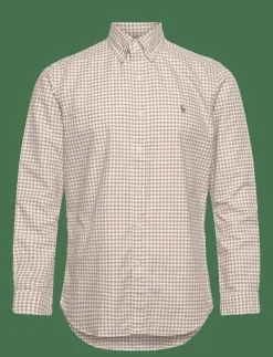 Custom Fit Gingham Oxford Shirt - Oxford-skjortor|Polo Ralph Lauren Clearance