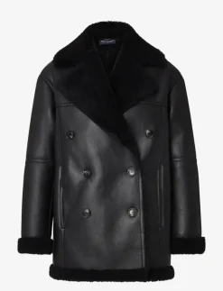 Daniella Faux Shearling Coat - Skinnjackor|Lexington Clothing New