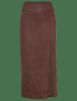 DANTE VEGAN SUEDE MIDI SKIRT - Midi kjolar|Bardot Discount