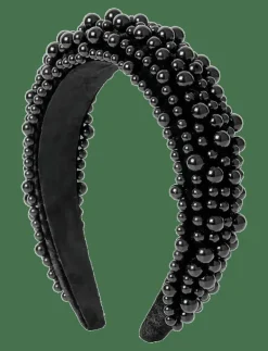 DAY ET Day Pearly Velvet Hair Band - Hårband & Diadem BLACK Clearance