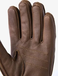 Hestra Deerskin Primaloft Rib Black - Fingervantar CHOCOLATE Clearance