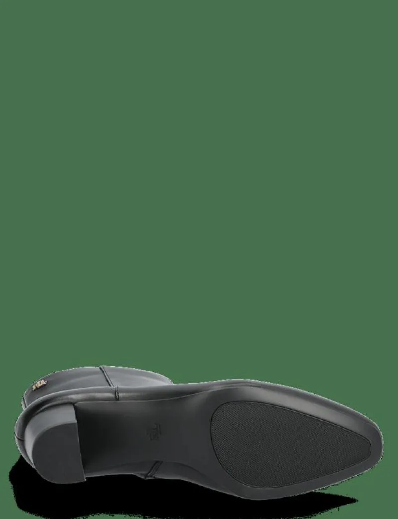 Demi Burnished Leather Bootie - Ankelboots med klack|Lauren Ralph Lauren Sale