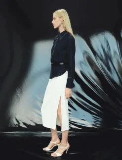 Denim shirt with seams - Jeansskjortor|Mango Hot