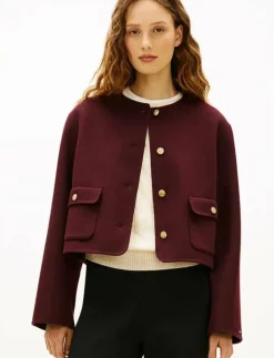 DF WOOL BLEND REG LADY JACKET - Bouclés|Tommy Hilfiger New