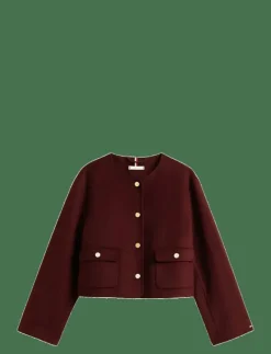DF WOOL BLEND REG LADY JACKET - Bouclés|Tommy Hilfiger New