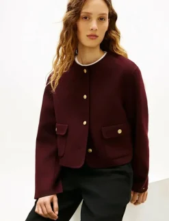 DF WOOL BLEND REG LADY JACKET - Bouclés|Tommy Hilfiger New