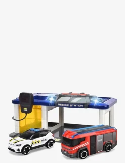 Dickie Toys Norwegian Rescue Station with 2 Vehicles - Leksaksbil YELLOW New