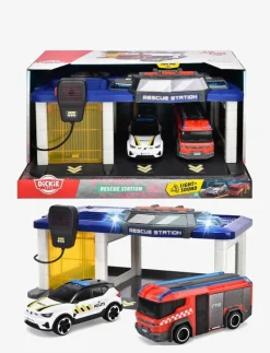 Dickie Toys Norwegian Rescue Station with 2 Vehicles - Leksaksbil YELLOW New