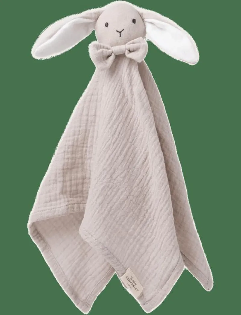 Diinglisar, Snuttefilt, Kanin, Muslin, greige - Muslindukar|Teddykompaniet Clearance
