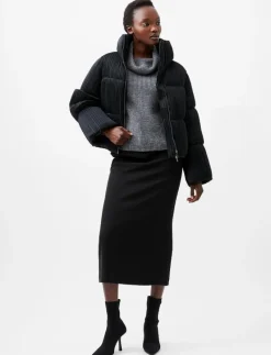 French Connection DINARA CRINKLE PUFFER - Dun- & vadderade jackor BLACKOUT Outlet